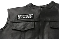 Patch, Embroidered Patch (Iron-On or Sew-On), Give Respect Get Respect Morale Tactical, 4" x 1.5"