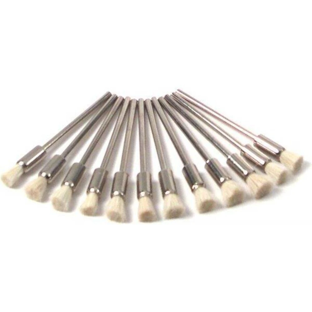 12 Polishing Brushes Jewelers Soft 1/4" Tool