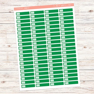 1.5 inch width Planner Sticker Labels (Qauntity-1 sheet