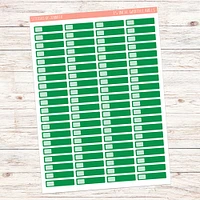 1.5 inch width Planner Sticker Labels (Qauntity-1 sheet