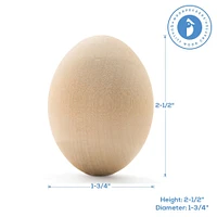 Wooden Eggs Unfinished Multiple Sizes Available, Craft Eggs Easter Ornaments | Woodpeckers