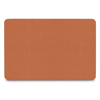 Unframed Apricot fabric covered corkboard 36" x 24"