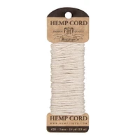 Hemptique 1mm Hemp Long Mini Cards Jewelry Bracelet Making Paper Crafting Scrapbooking Bookbinding Mixed Media Crocheting Macrame Gift Wrapping