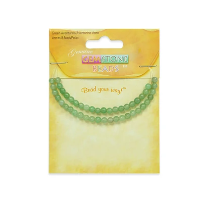 Green Aventurine Beads Pack of 45
