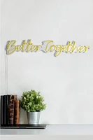 33.1" Novelty Better Together Led Neon Sign Wall Décor - Yellow