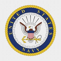 US American Navy Crest Insignia Emblem Counted Cross Stitch Chart Pattern