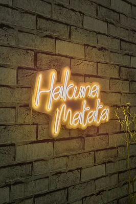 18.5" Novelty Hakuna Matata Led Neon Sign Wall Décor
