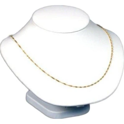 Bust Display Necklace Chain Holder White Unit