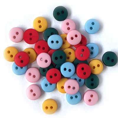 Buttons Galore and More Tiny Craft & Sewing Buttons - Assorted Colors - 105 Buttons