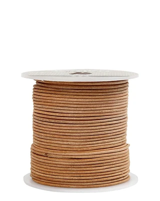 Hemptique 1mm Genuine Round Leather Cord Jewelry Bracelet Making Arts Crafting Gifting Wrapping Fashion Clothing Decor