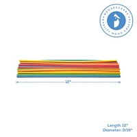 Assorted Colors Wooden Dowels, 12"x 3/16" Thick, Pack of 25 | Woodpeckers