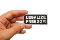 Patch, Embroidered Patch (Iron-On or Sew-On), Legalize Freedom Morale Patch Right To Be Free, 3" x 1.25"
