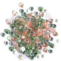 Buttons Galore Sparkletz® Embellishments Bundle, Iridescent Diamonds, Half Pearls, Sequins & Seed Beads Aloha -50 Grams