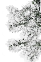 Perfect Holiday 9ft Heavy Snow Flocked Premium Alpine Garland