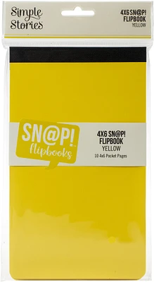 Simple Stories Sn@P! Flipbook 4"X6"-Yellow