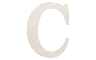 Good Wood by Leisure Arts Letter 9.5" C, Wooden Letters, Wood Letters, Wooden Letters Wall Decor, Large Wooden Letters, Wooden Letters 9.5 inch, Small Wooden Letters for Crafts