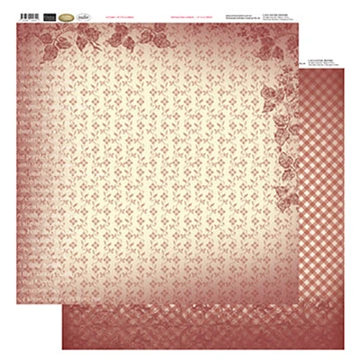 Couture Creations 12x12 Patterned Paper  - Petite Flowers - Vintage Rose Collection (5)