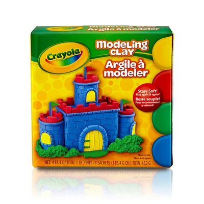 Modeling Clay, 4 Colors, 1 Pound