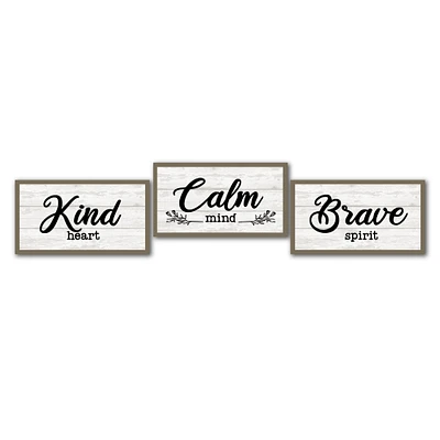 Kind Calm Brave Signs