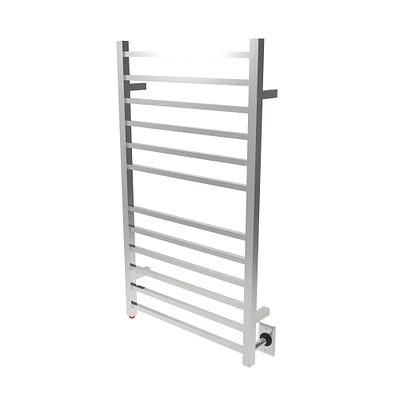 Amba Products 41.25" Stainless Steel Large Hardwired Square Polished 12 Bar Towel Warmer