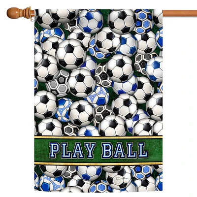 Toland Home Garden Soccer Balls Outdoor House Flag 40" x 28"