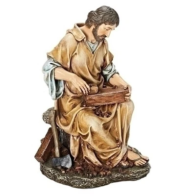 Roman 10.25" Saint Joseph the Carpenter Religious Figure