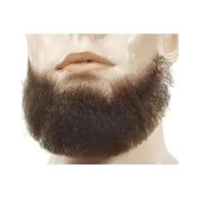 The Costume Center Dark Brown and Gray Human Hair Beard Halloween Costume Accessory - One Size