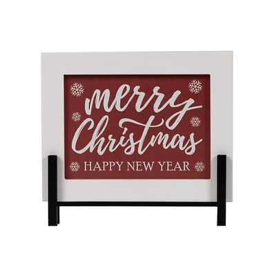 Melrose 8.5" Merry Christmas Tabletop Sign With Stand