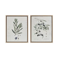 Gracie Mills   Camacho Botanical Illustration 2-Piece Canvas Set - GRACE-14859