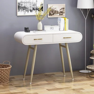GDF Studio Breenda Modern Faux Wood Vanity Table