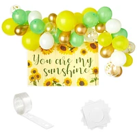 Sunflower Baby Shower Birthday Party Decorations, You are My Sunshine Banner and Arch Design Balloons (75 Piece Set)