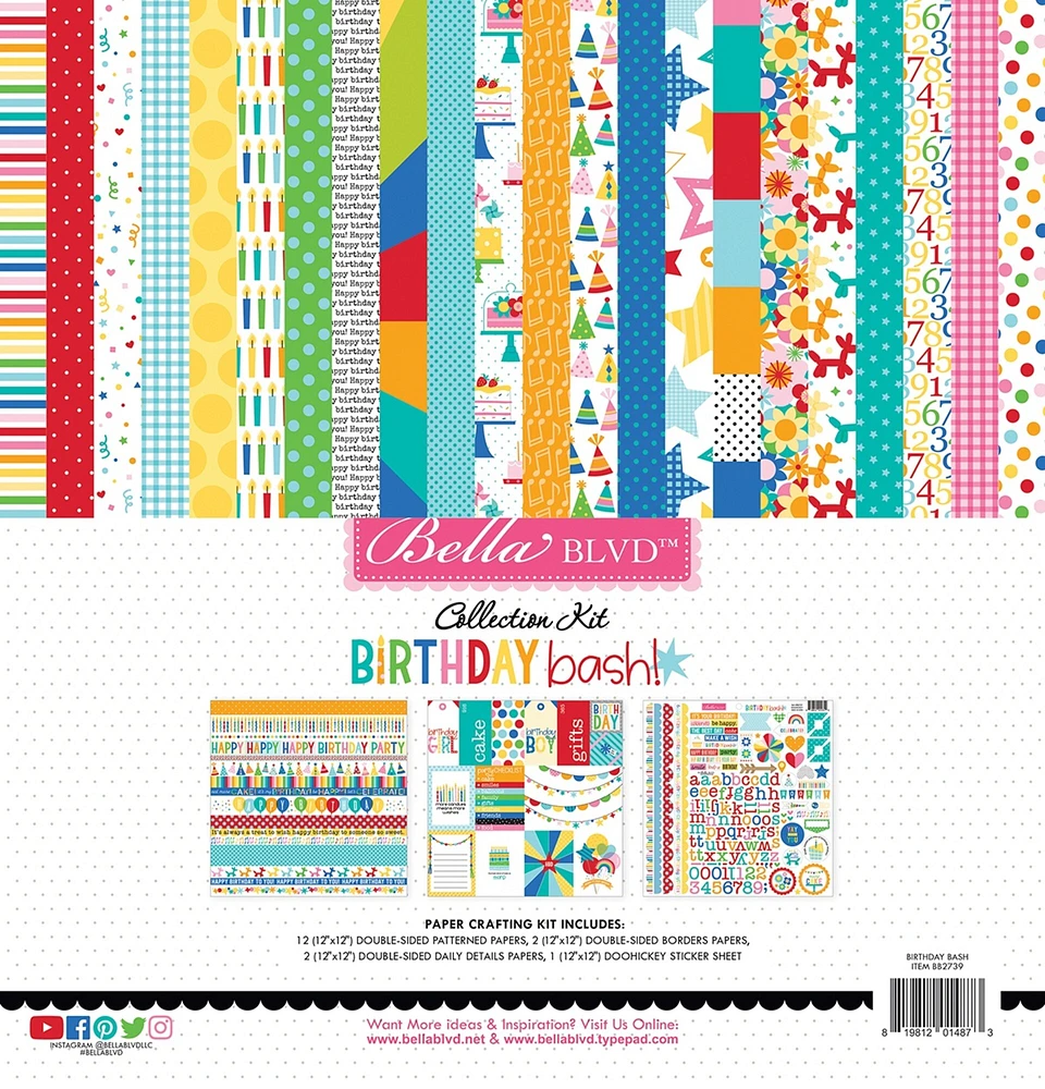 Bella Blvd Collection Kit 12"X12"-Birthday Bash