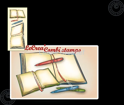 Leane Creatief LeCreaDesign Combi Clear Stamp An Open Book