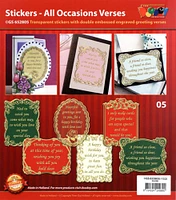 Doodey All Occasions Verses - Gold/Silver - Transparent Silver