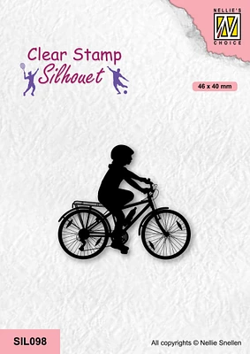 Nellie's Choice  Clear Stamp Silhouette Sports - Cycling-2