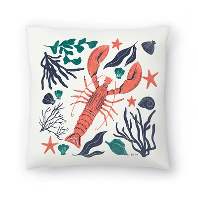 Coastal Reef III by Becky Thorns Throw Pillow - Americanflat