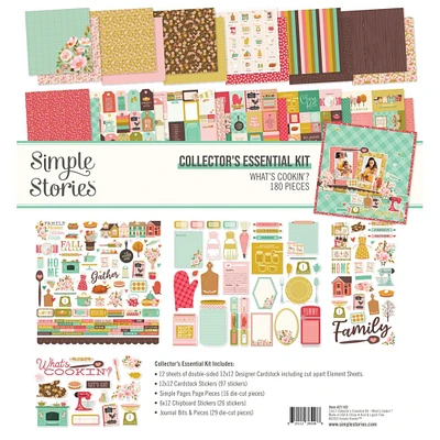 Simple Stories Collector's Essential Kit 12"X12"-What's Cookin'?