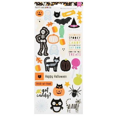 American Crafts Happy Halloween Stickers 6"X8" 58/Pkg