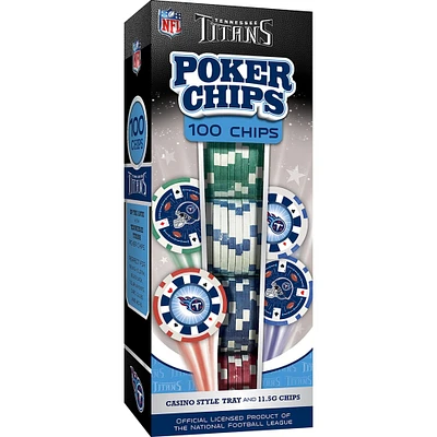 MasterPieces Tennessee Titans 100 Piece Poker Chips