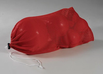 Sportime Heavy-Duty Mesh Storage Bag, 24 x 36 Inches, Red