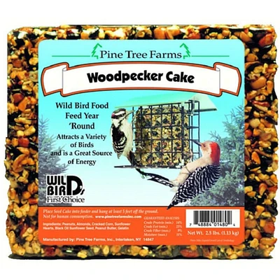 GC Home & Garden 7.5” Brown Woodpecker Seed Cake Bird Feeder 2.5 lbs