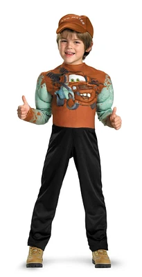 The Costume Center Brown and Green Tow Mater Boy Child Halloween Muscle Costume - Medium