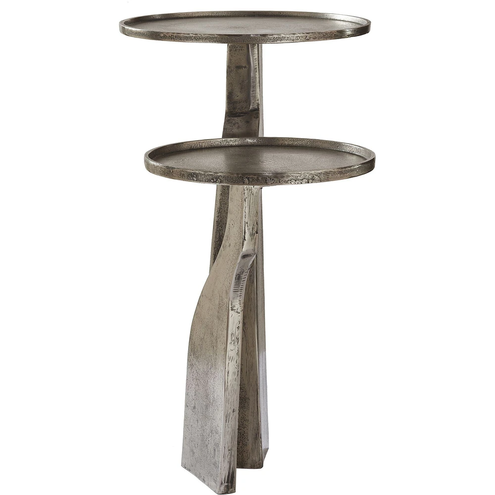 Signature Home Collection 24.5" Silver Instrumental Component Side Table