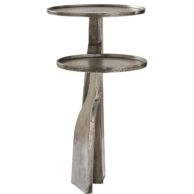 Signature Home Collection 24.5" Silver Instrumental Component Side Table