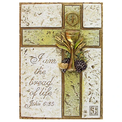 Roman 6" Joseph's Studio "I am the Bread of Life" Religious Wall Plaque