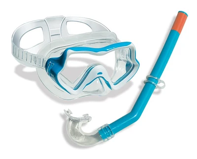 Swim Central Blue Children's Water Sports Silicone Swimming Goggle and Snorkel Set
