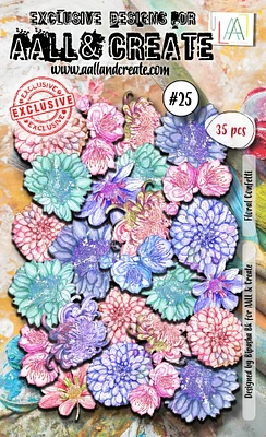 AALL And Create Ephemera-Floral Confetti