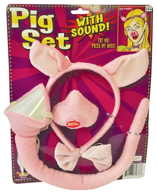 The Costume Center White and Pink Pig Set with Sound Unisex Child Halloween Costume Accessory - One Size