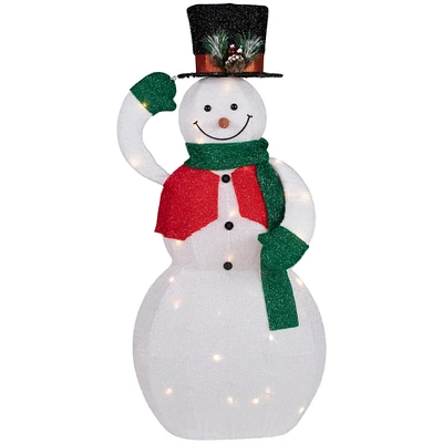 Northlight 36" LED Lighted Animated Hat Tipping Snowman Christmas Figure