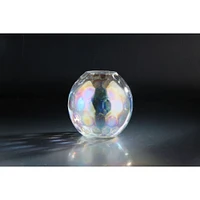 CC Home Furnishings 8.5" Clear Spherical Glass Vase